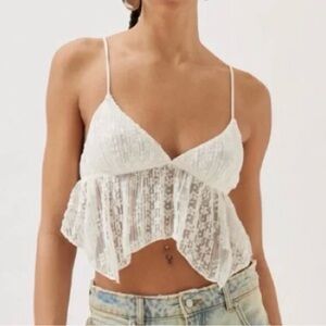 Urban Outfitters White Lace Camisole